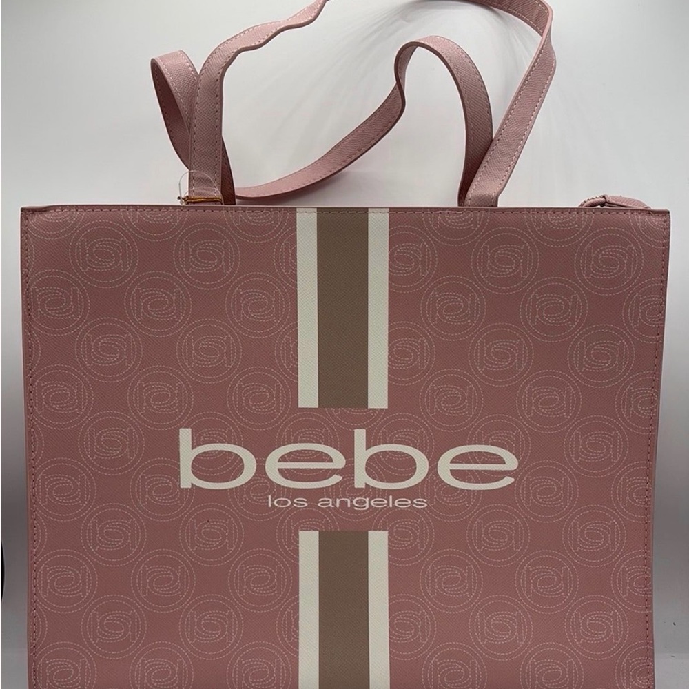 bebe Powder Pink Ember Tote Bag